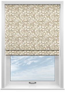 Plum Sketch, Cashmere - Roman Blind